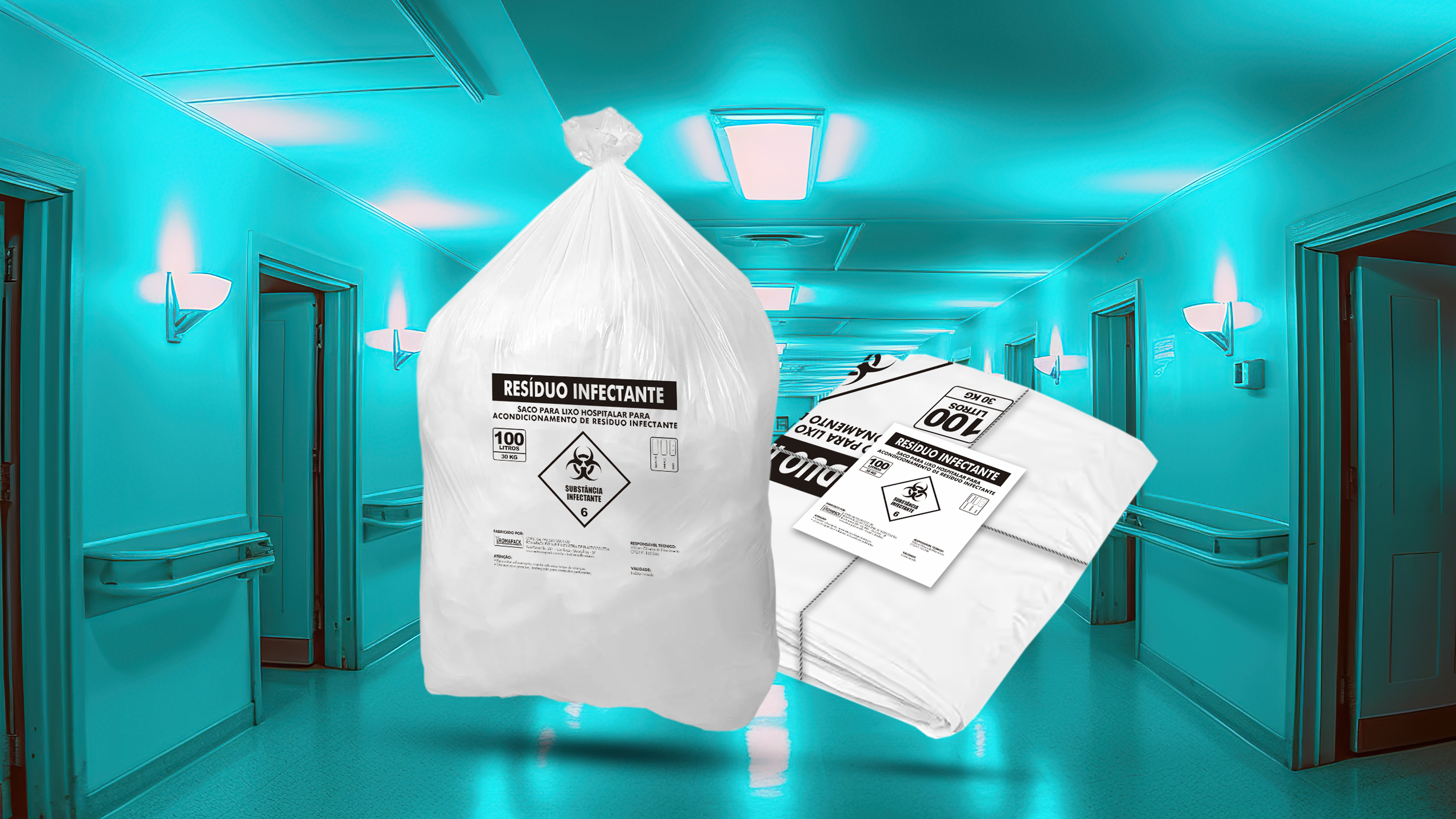 SACOS DE LIXO HOSPITALAR